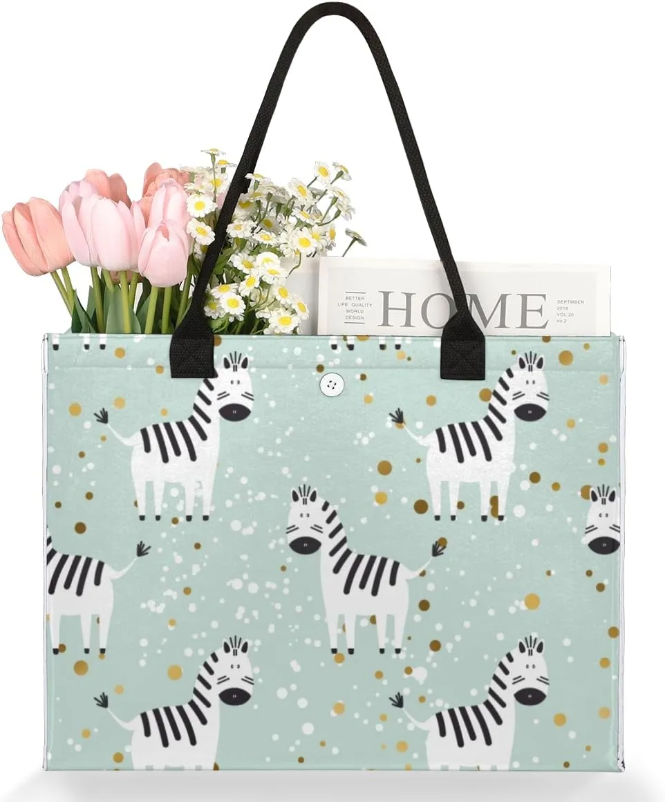 QsirBC Trees Design Decor Tote Bag for Women Shoulder Bags with Pockets Handbags Purses Large Totes