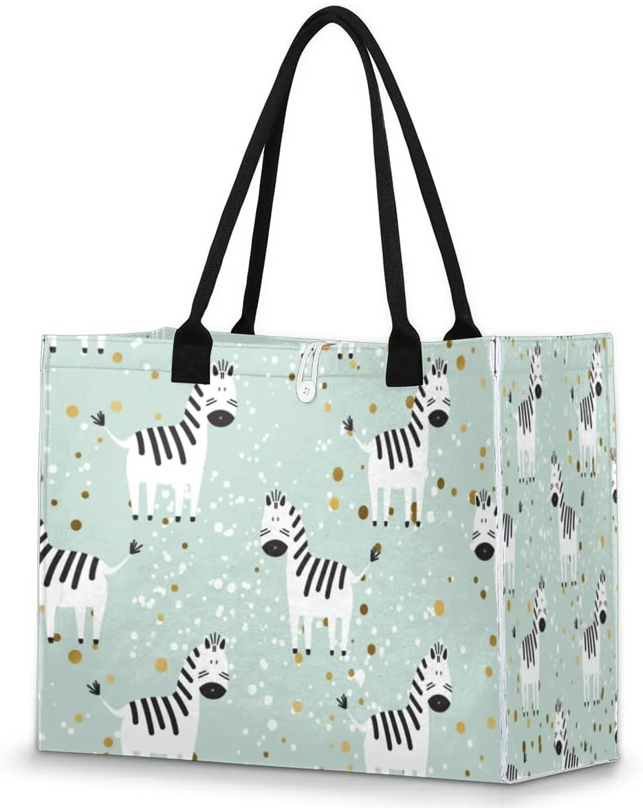 QsirBC Trees Design Decor Tote Bag for Women Shoulder Bags with Pockets Handbags Purses Large Totes