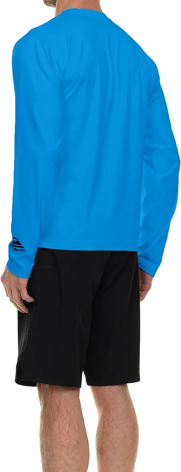 Quiksilver Rash Guard for Men UPF 50  Big and Tall Swim Long & Short Sleeve Shirt