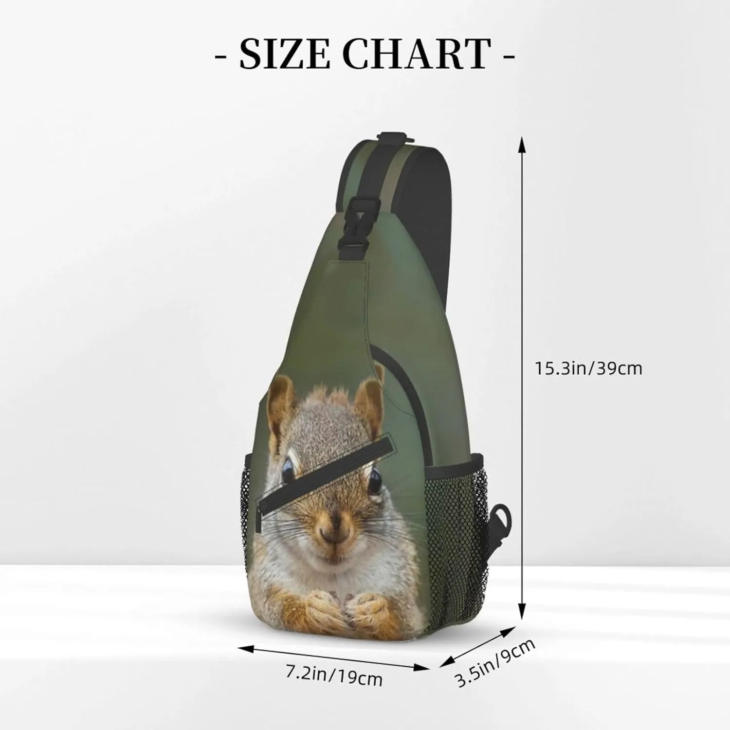 Raccoon Crossbody Bag Animal Shoulder Bag Backpack Cute Sling Bag Chest Casual Daypack for Outdoor