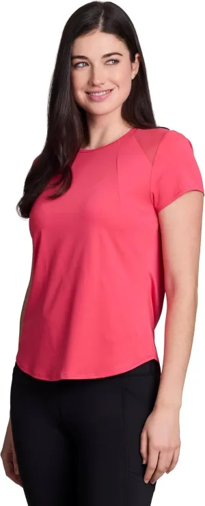 RBX Active Women's Workout Top with Mesh Panels, Breathable Quick Drying Gym Running T-Shirt, with Plus Sizes