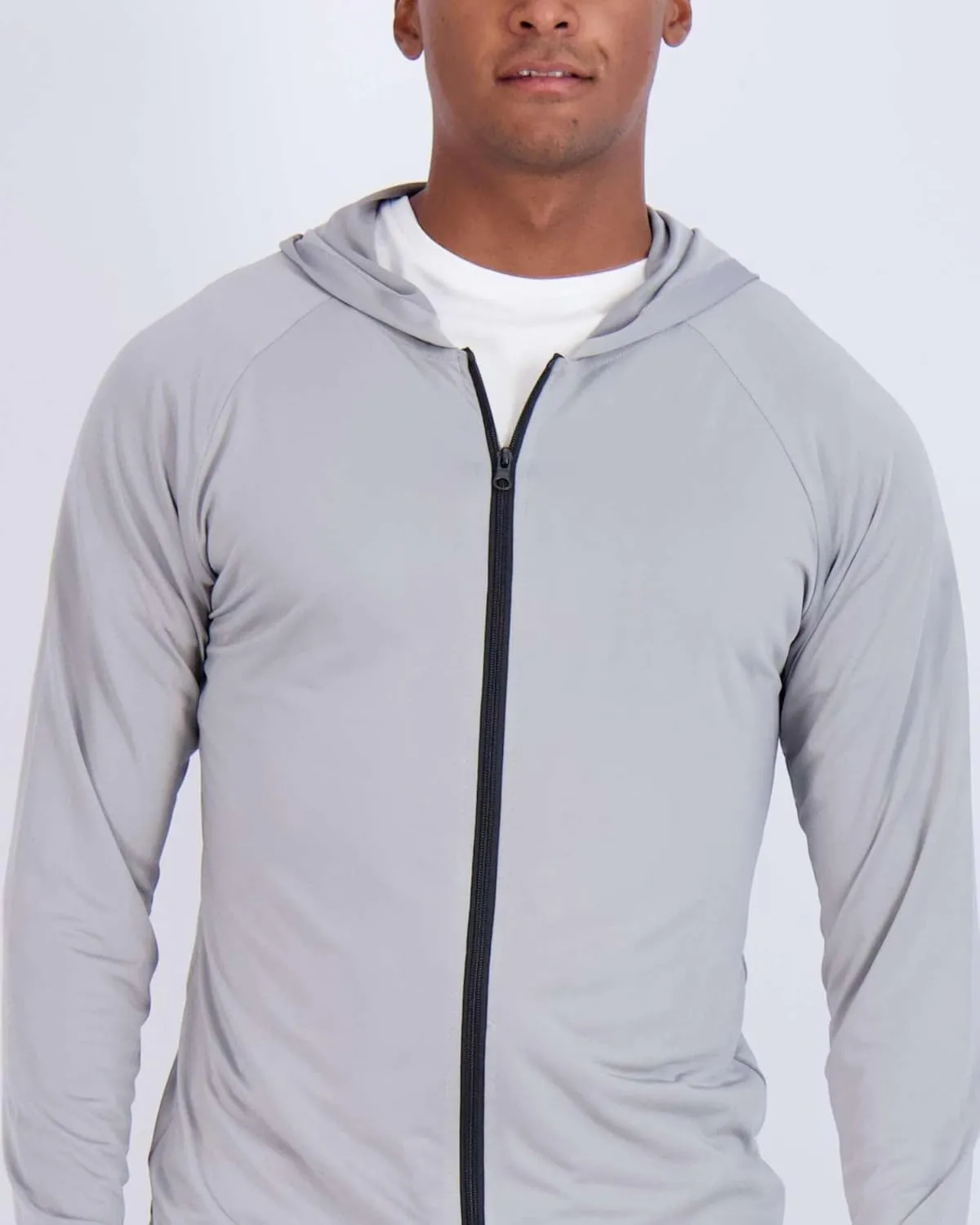 Real Essentials 3 Pack: Mens Dry-Fit Long Sleeve Full Zip Hoodie & Jacket- Athletic Running Jacket (Available in Big & Tall)