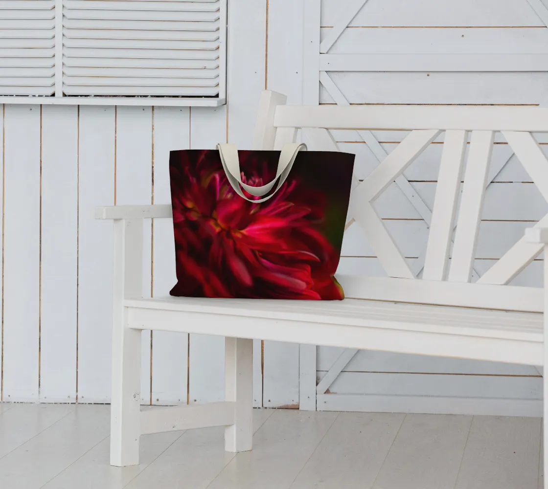 Red Dahlia (Red Velvet) Market Tote