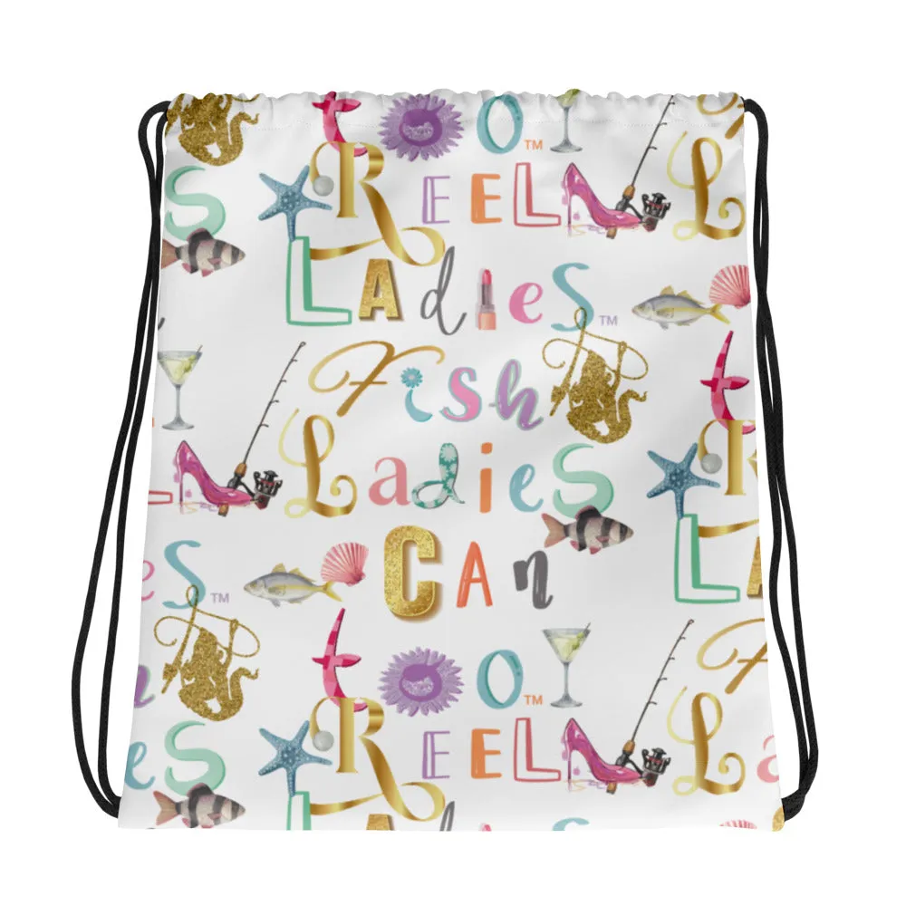 Reel Ladies Fish Drawstring Bag