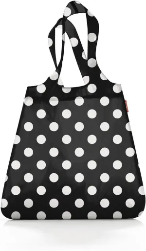 reisenthel mini maxi shopper dots white - foldable shopping bag with attractive design