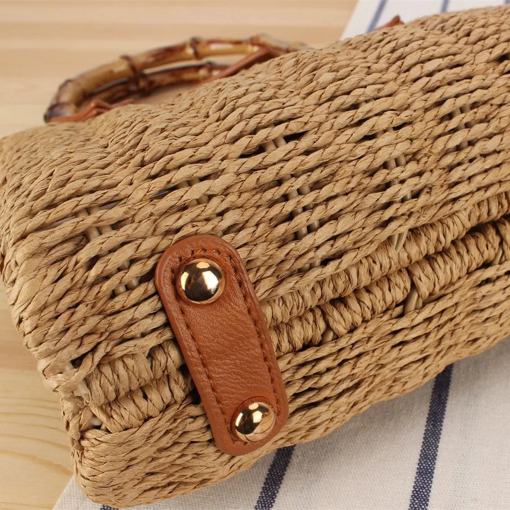 Retro Artistic Idyllic Style Premium Straw Handle