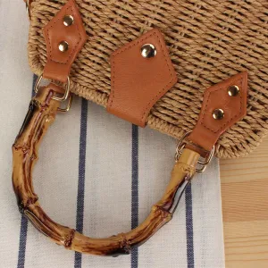 Retro Artistic Idyllic Style Premium Straw Handle