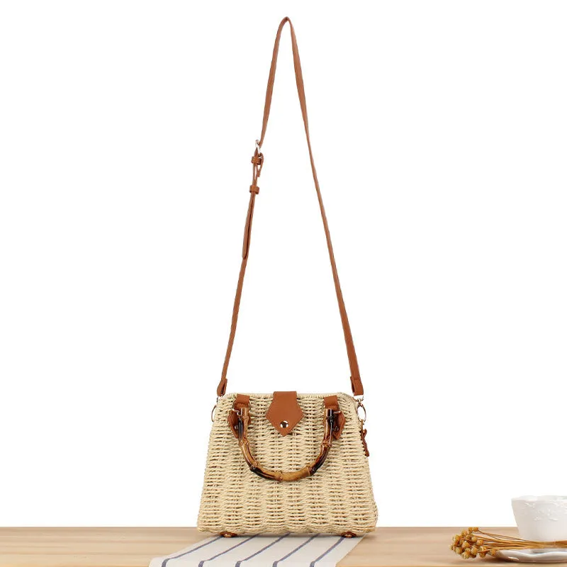 Retro Artistic Idyllic Style Premium Straw Handle