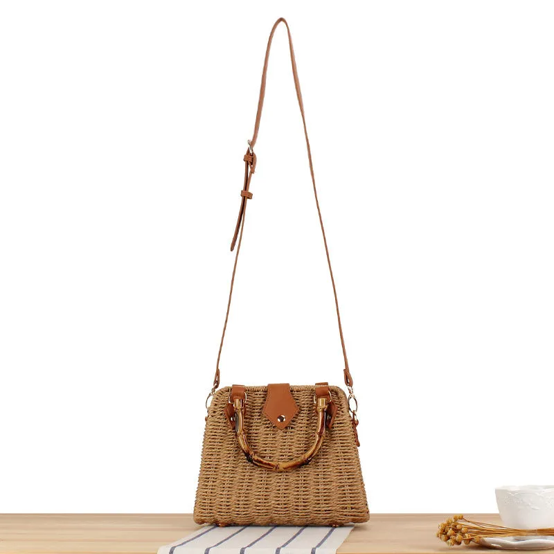 Retro Artistic Idyllic Style Premium Straw Handle