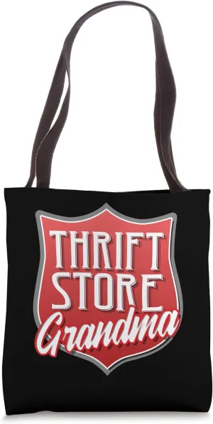 Retro Thrift Store Grandma Vintage Treasure Hunter Design Tote Bag