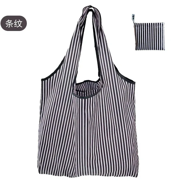 Reusable Foldable Shopping Bags - Large Size Eco-Friendly Totes, Heavy Duty & Washable