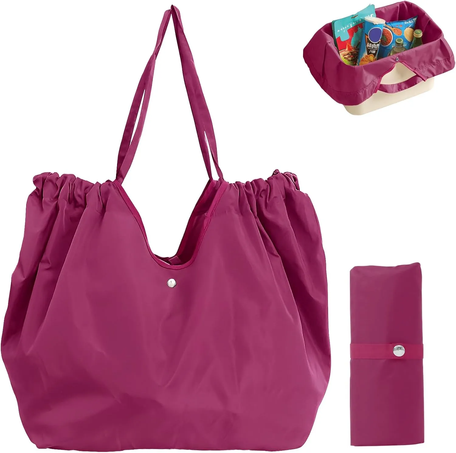 Reusable Grocery Bags,Reusable Shopping Bags,Folding Bags Totes,Stretchable and shrinkable shopping bag for Groceries