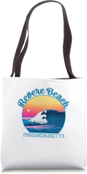 Revere Beach Souvenir Outfit - Retro Revere Beach Tote Bag