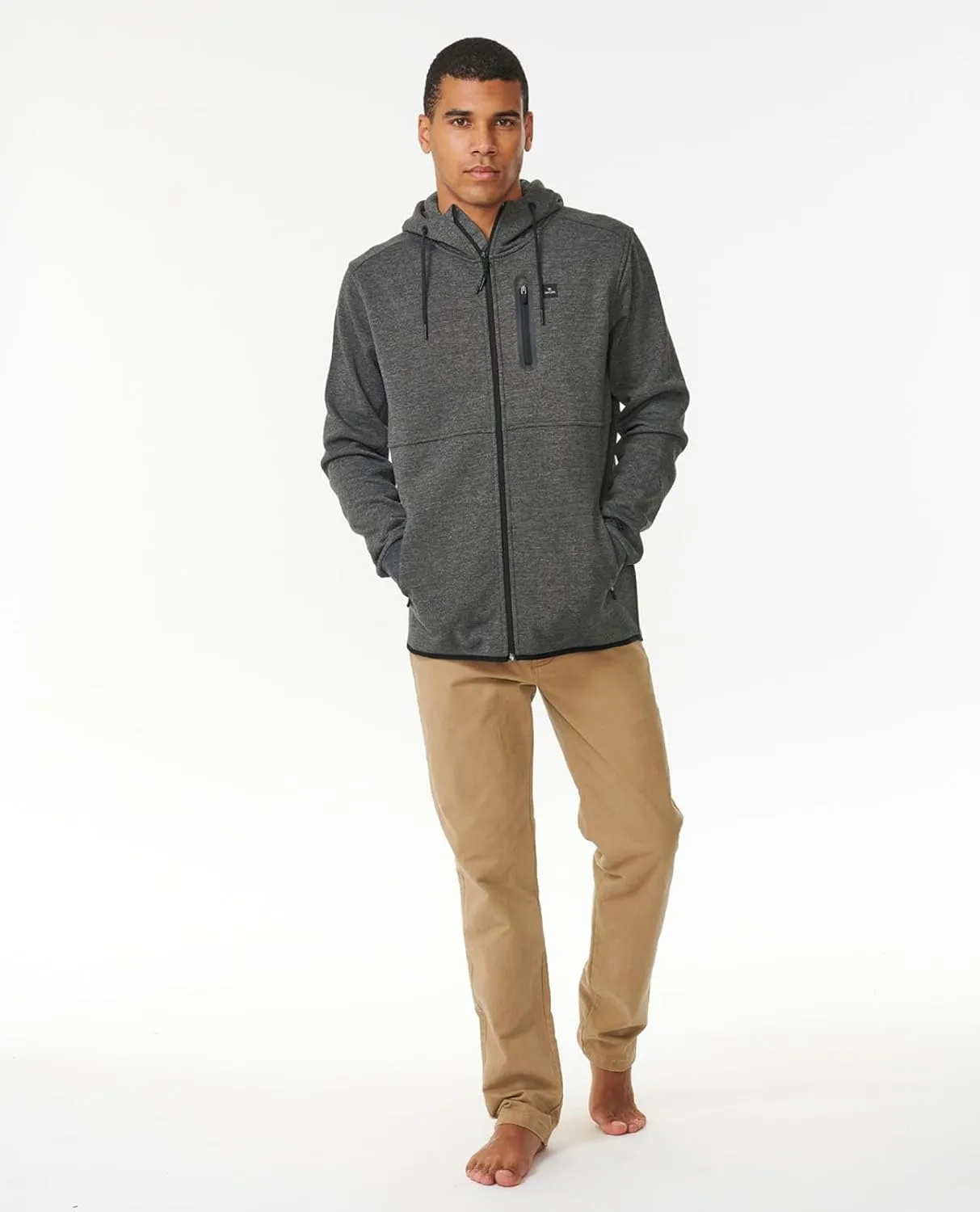 Rip Curl Men's Departed Anti Series Technical Zip Up Hooded Sweatshirt