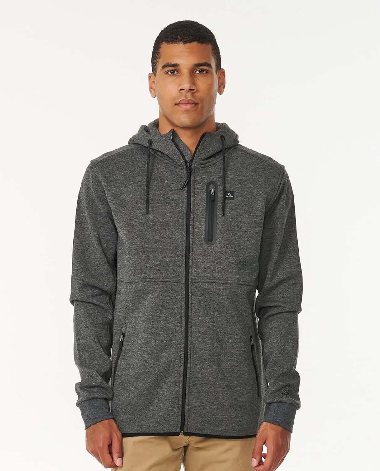 Rip Curl Men's Departed Anti Series Technical Zip Up Hooded Sweatshirt