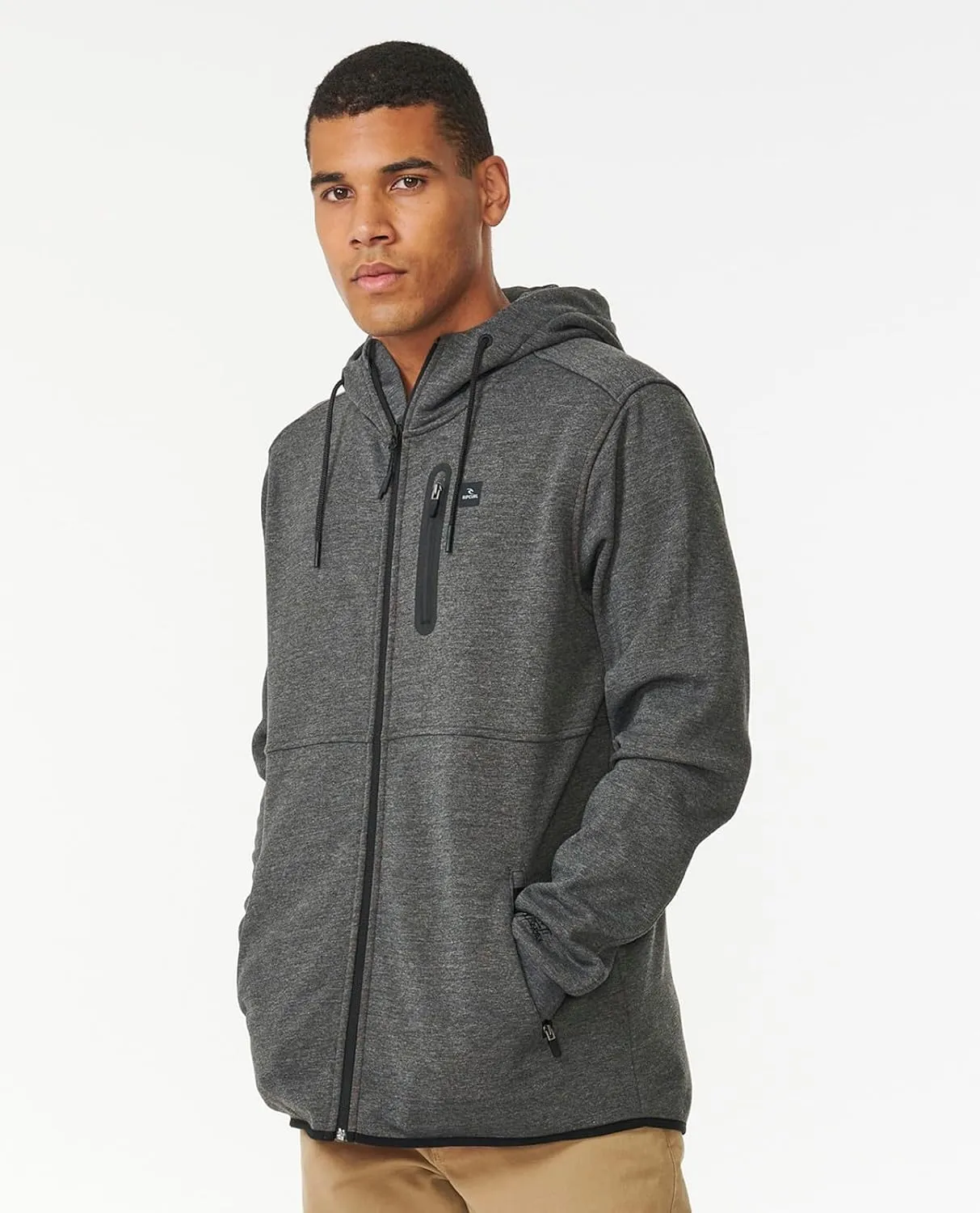 Rip Curl Men's Departed Anti Series Technical Zip Up Hooded Sweatshirt