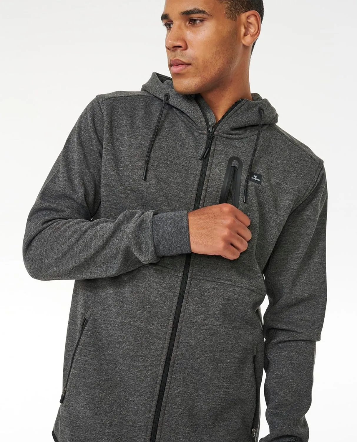 Rip Curl Men's Departed Anti Series Technical Zip Up Hooded Sweatshirt