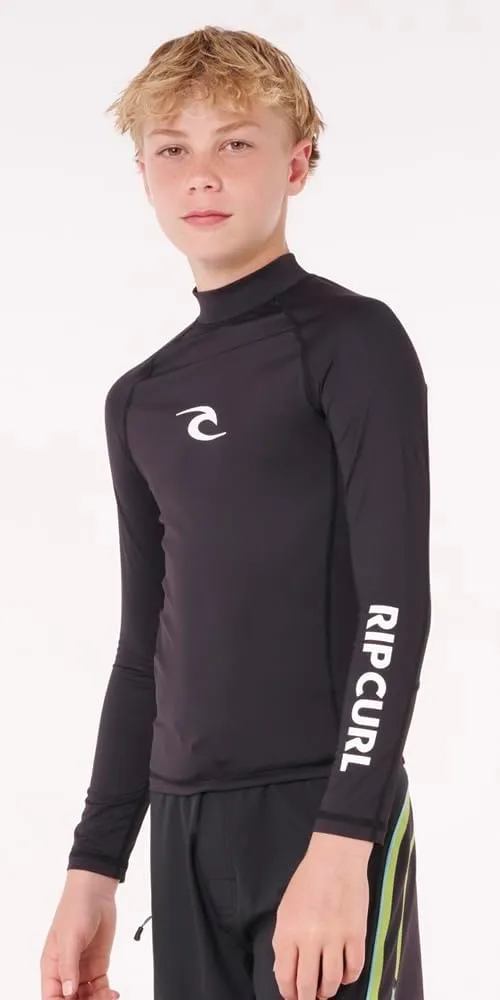 Rip Curl UPF 50  Sun Protection Long Sleeve Rashguard Swim Surf Shirt for Boys & Girls