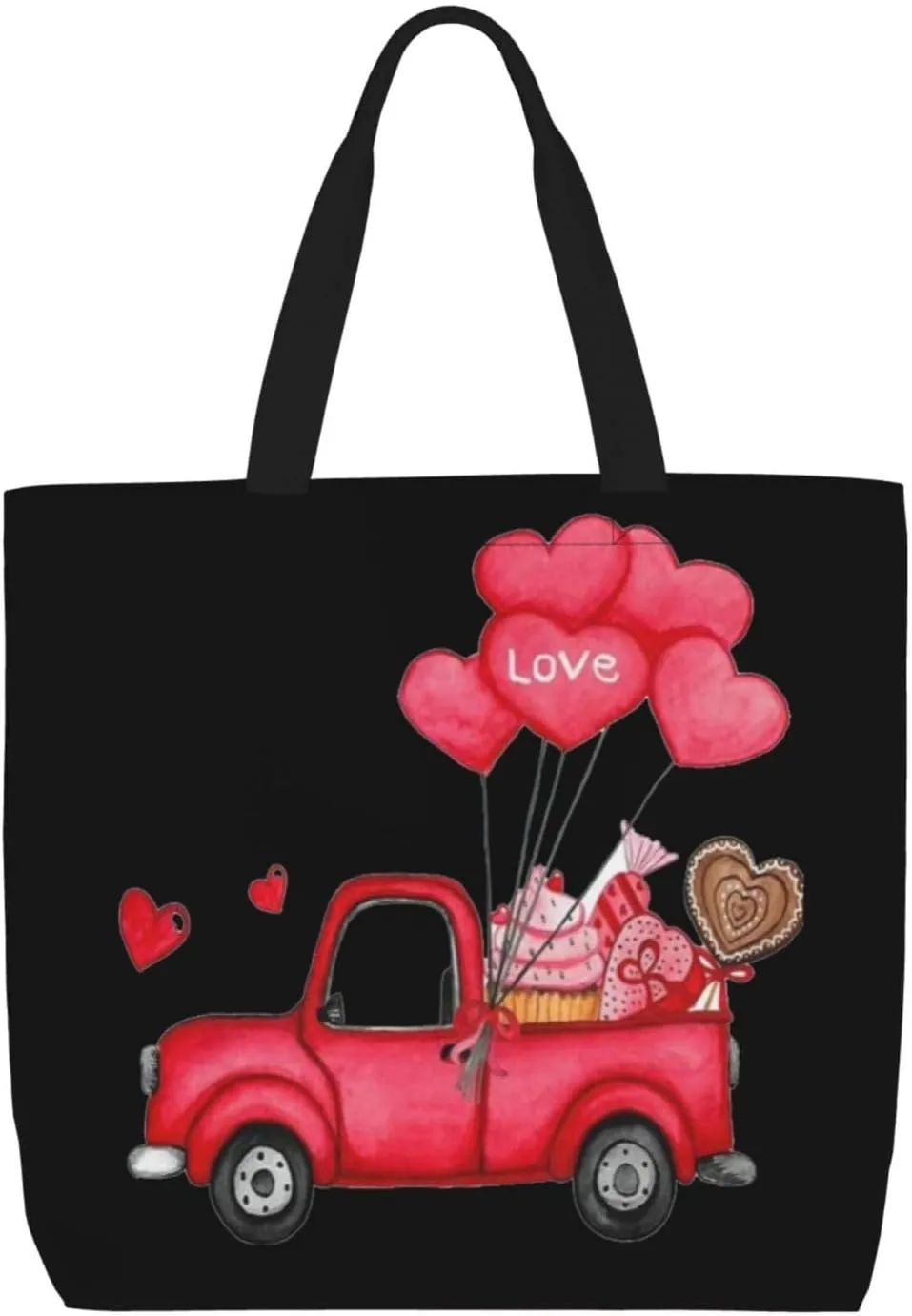 Rose Gold Glitter Print Tote Bag Casual Shoulder Bag Handbag Reusable Shopping Travel Bag Gifts For Women