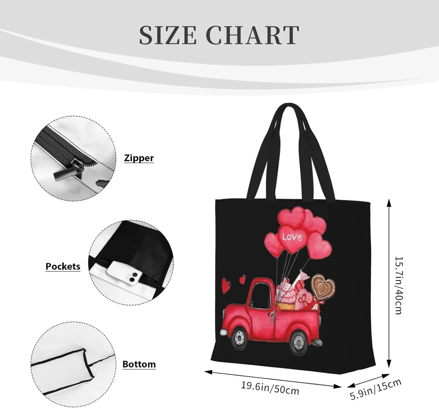 Rose Gold Glitter Print Tote Bag Casual Shoulder Bag Handbag Reusable Shopping Travel Bag Gifts For Women
