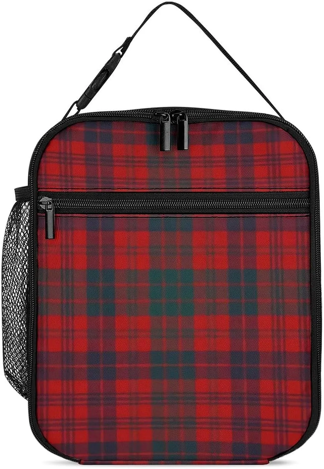 Ross Red Tartan Clans of Scotland Fashion Insulation, Reusable Handle, Portable Insulation Bag Unisex