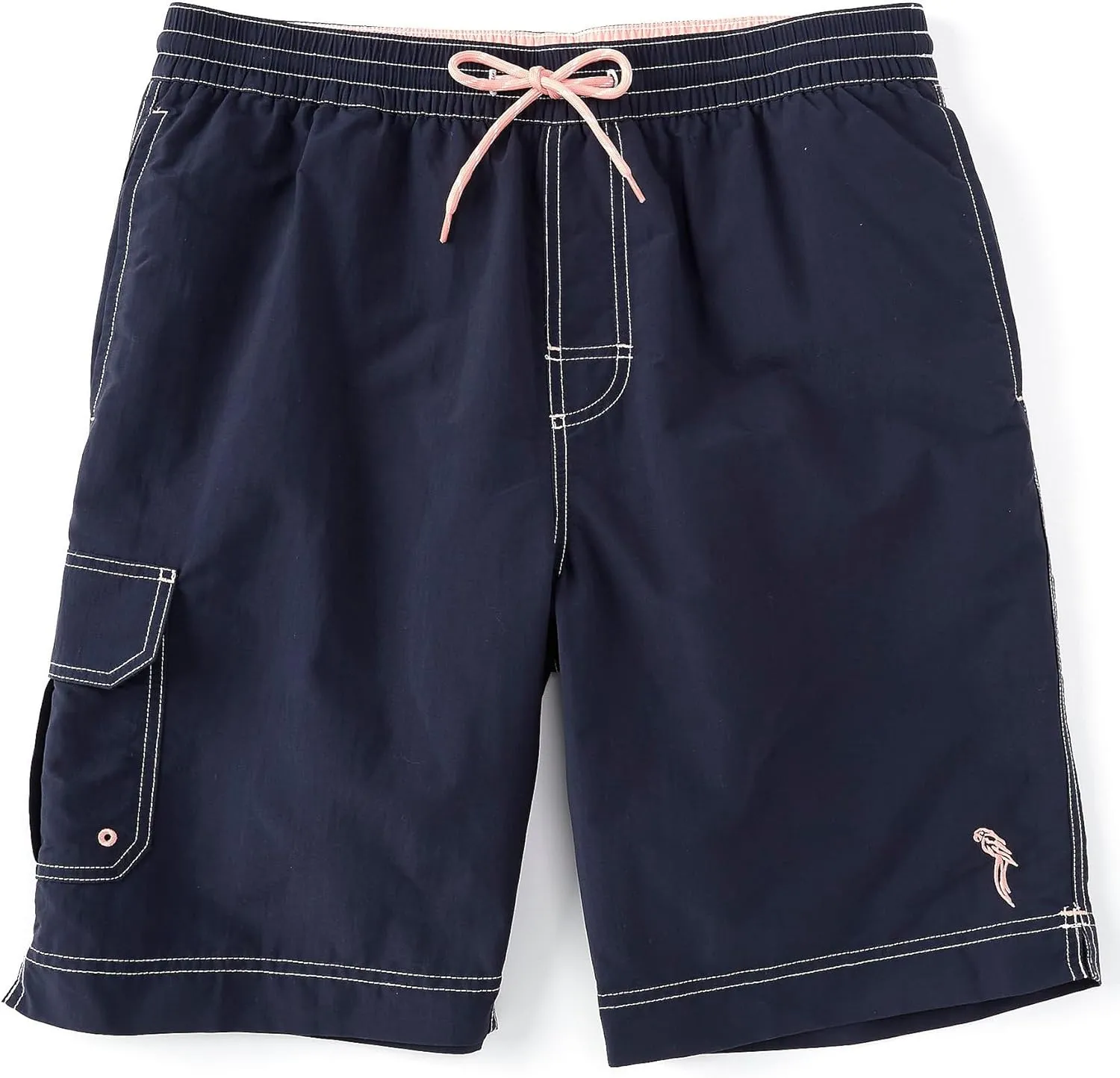 Roundtree & Yorke Men's Big & Tall Cargo Pocket Swim Trunks