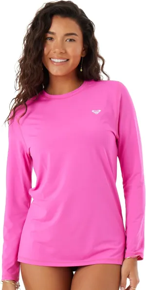 Roxy Women's Rashguard – UPF 50 , Surf, Hiking, Beach Volley, Workout, Yoga, Quick-Dry Swim Shirt