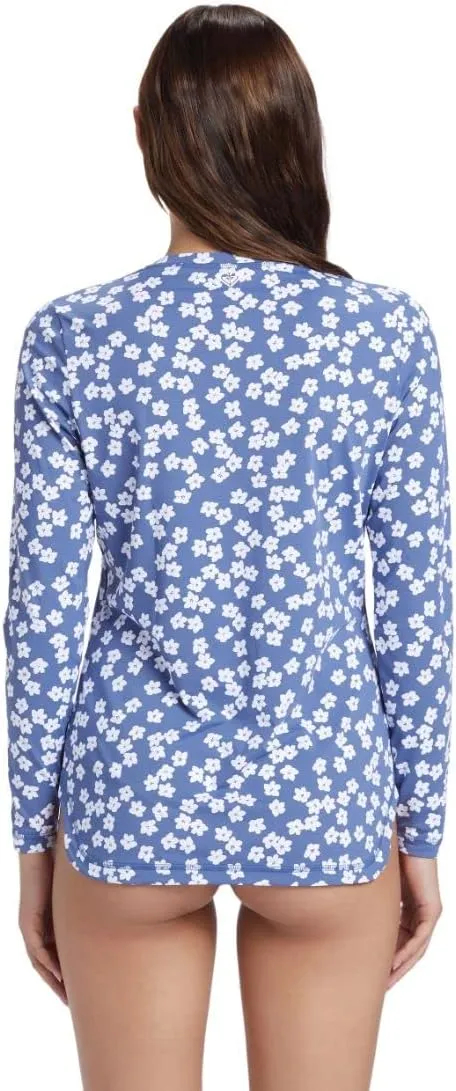 Roxy Women's Standard Rashguard – UPF 50, Surf, Hiking, Beach Volley, Workout, Yoga, Outdoor Activities Quick-Dry Swim Shirt
