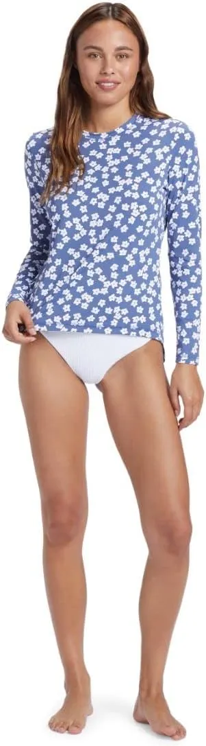 Roxy Women's Standard Rashguard – UPF 50, Surf, Hiking, Beach Volley, Workout, Yoga, Outdoor Activities Quick-Dry Swim Shirt