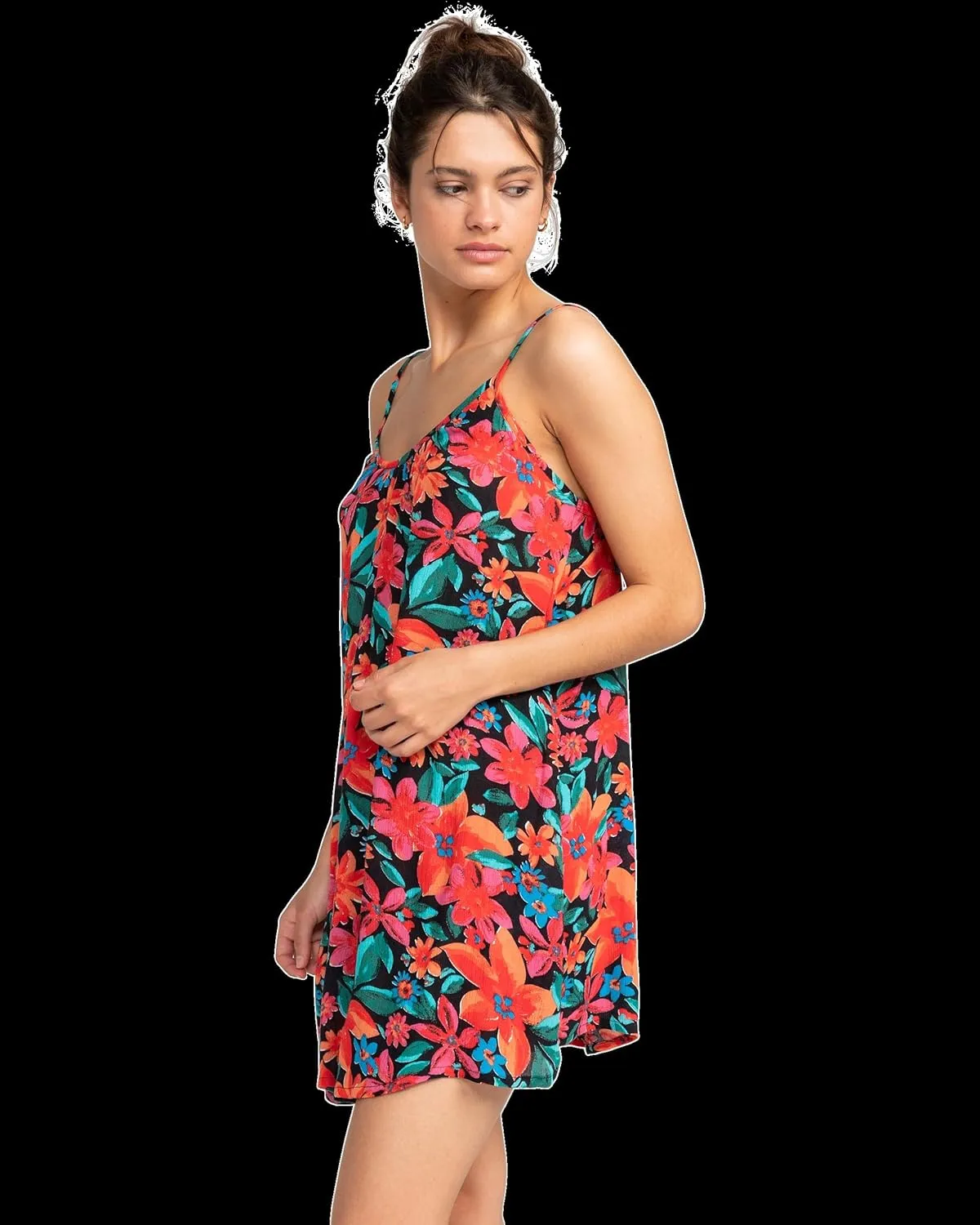 Roxy Women's Summer Casual Sundress Cover-up, Sleeveless Mini Dress for Beach, Pool, and Resort Wear
