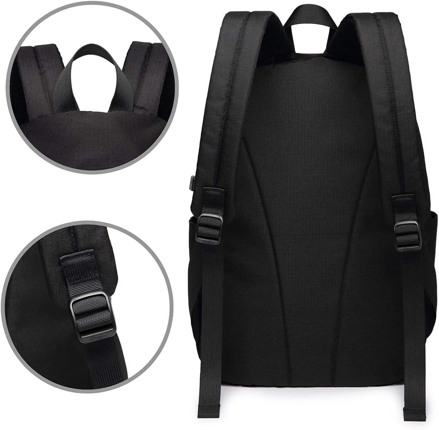 Sacred Geometry Symbol Travel Laptop Backpack for Women Men, 17 Inch Business Backpack with USB Charger Port