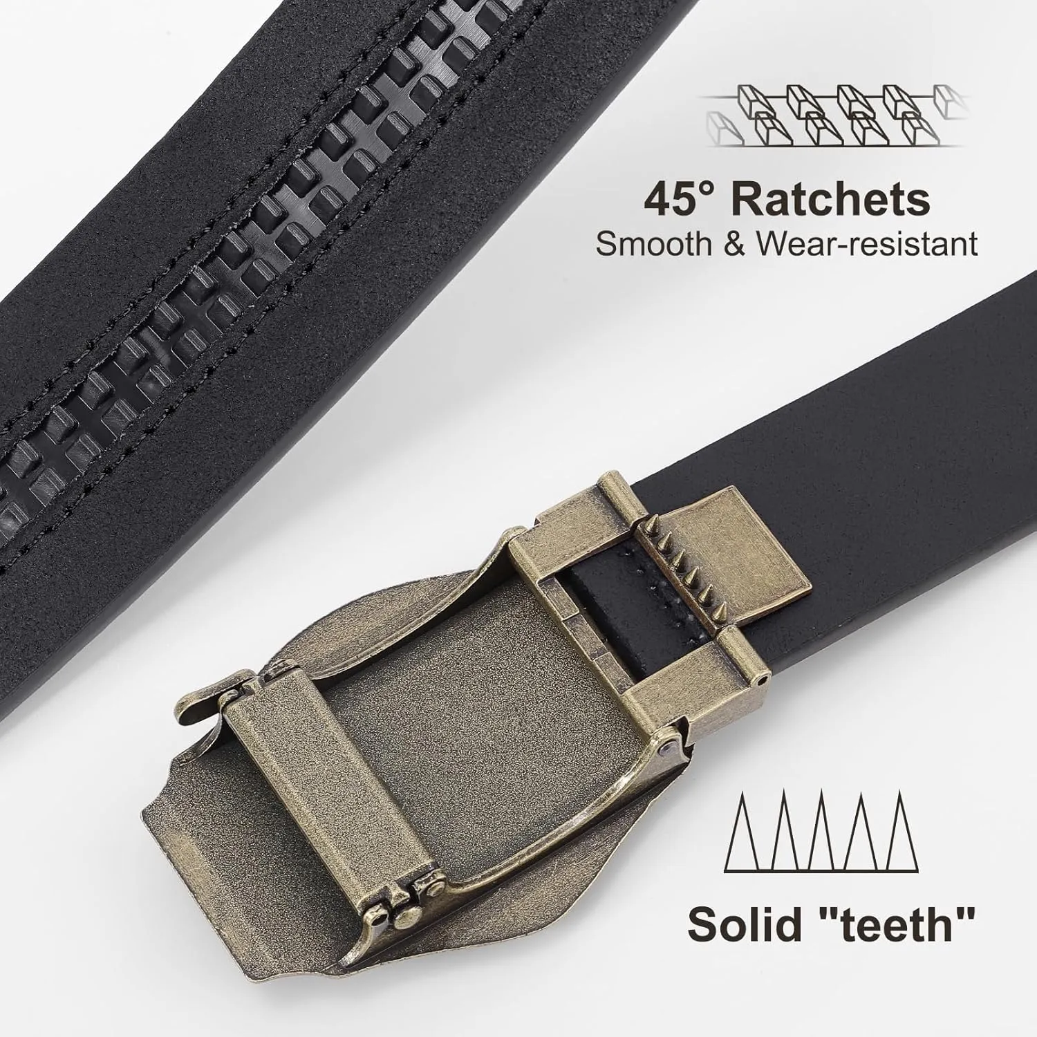 SANSTHS Ratchet Cowboy Belt, Western Ratchet Belts for Men Ratchet Western Belt with Automatic Cowboy Buckle