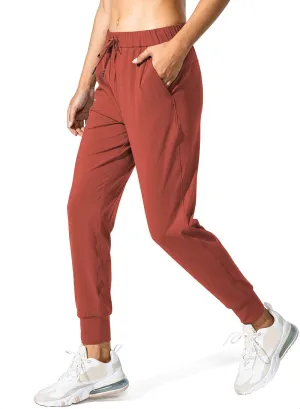 SANTINY Women's Joggers Pants Pockets Drawstring Running Sweatpants for Women Lounge Workout Jogging