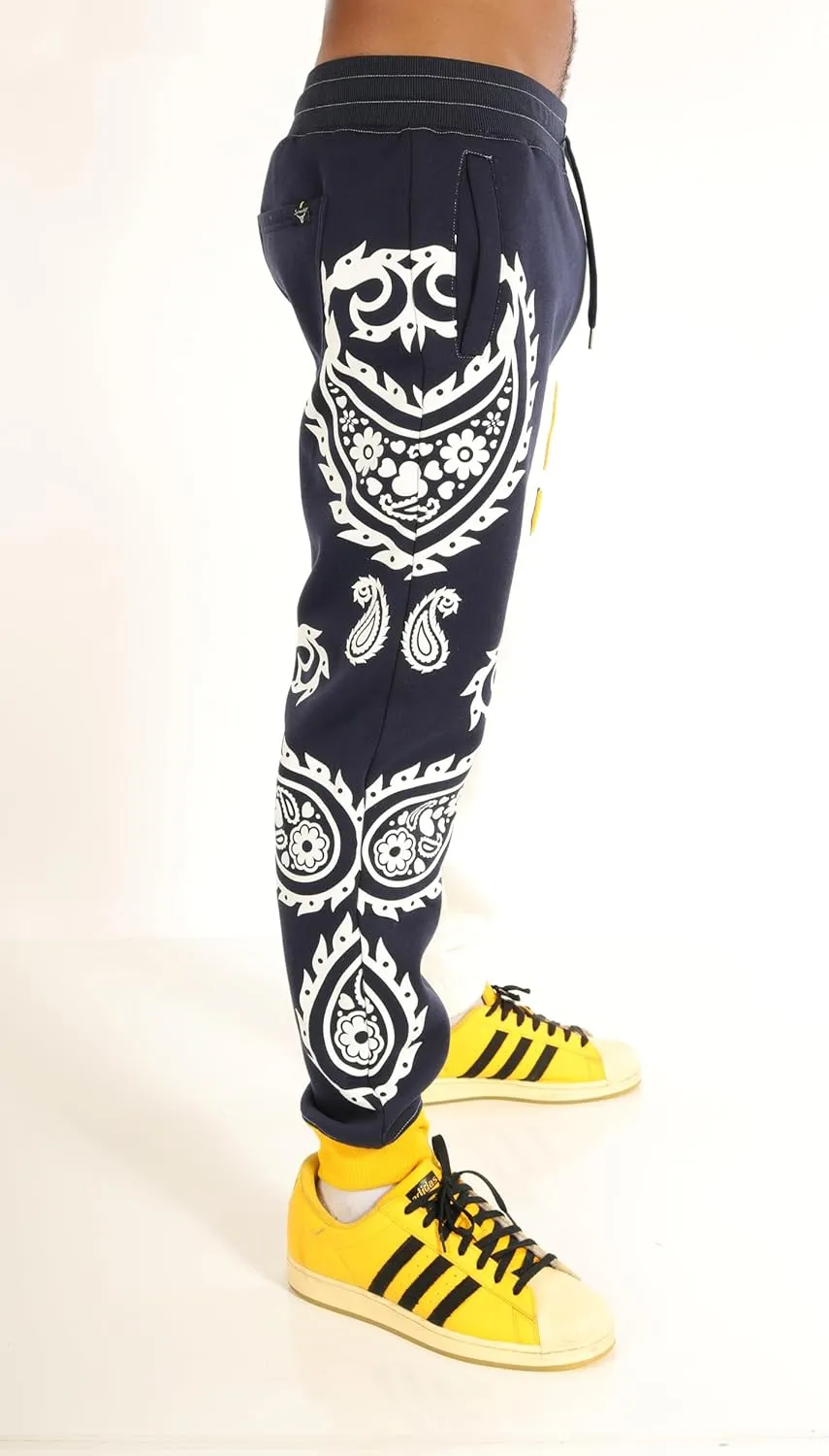 SCREENSHOT Fleece Pants 3202 Mens Streetwear Urban Fit Fleece Pants - Stacked Flare Sweatpants Ribbed Wasteband Drawstring
