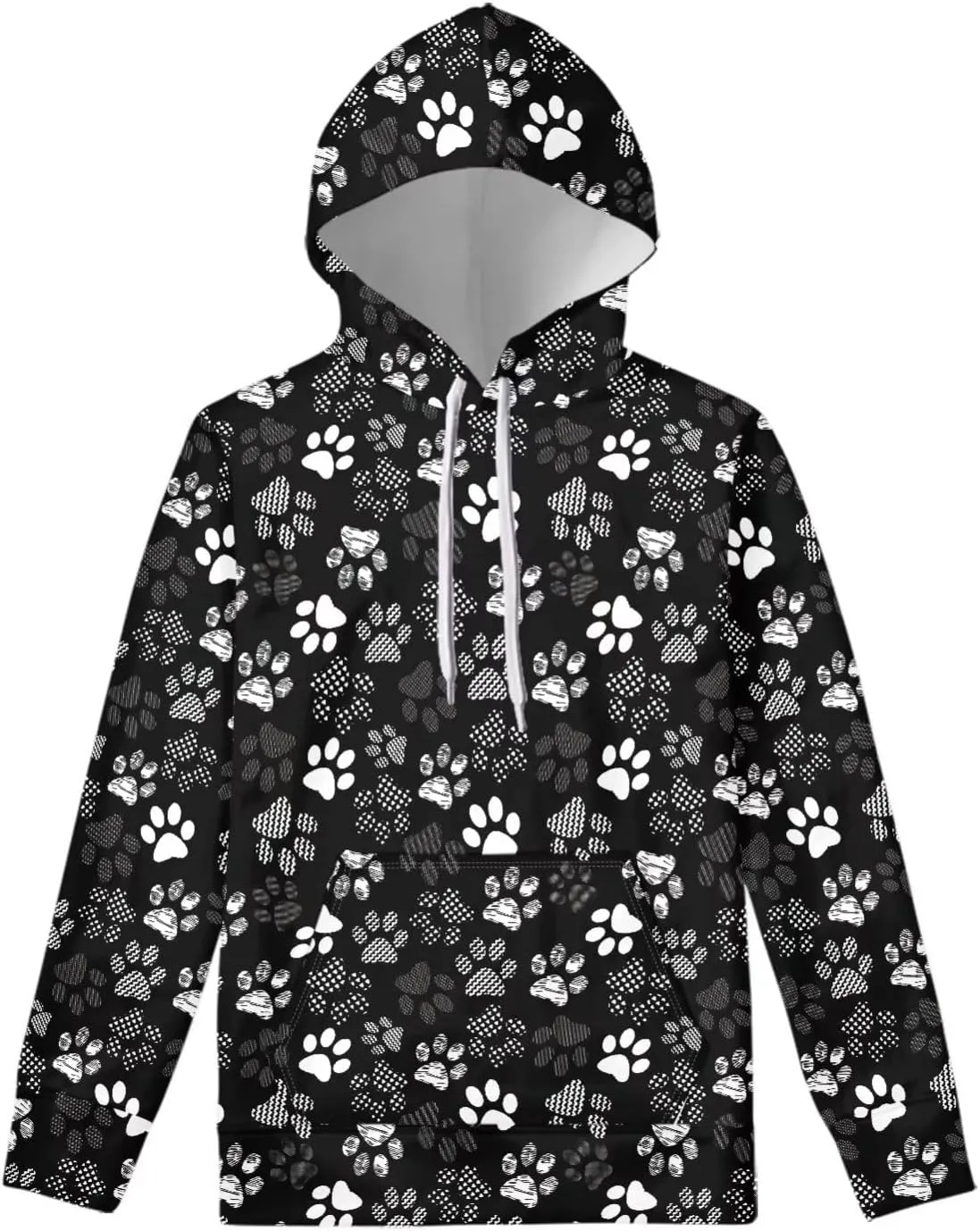 SEANATIVE Women Girls Pullover Drawstring Hoodies Sweatshirt with Front Pocket Oversize