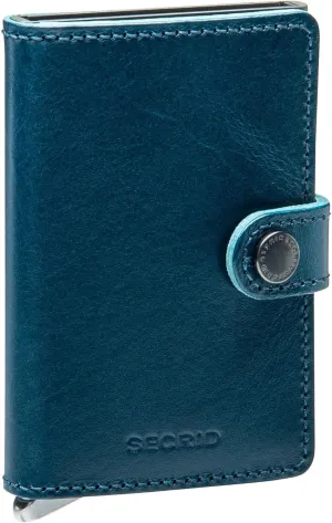 SECRID Unisex Miniwallet - Premium Dusk Leather Bordeaux Color RFID Protected