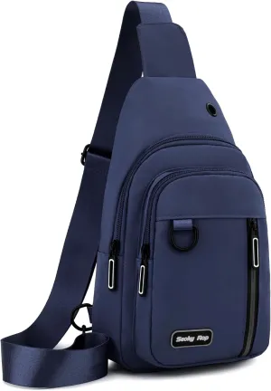 Seoky Rop Sling Bag for Women Men One Shoulder Crossbody Bag Backpack Fanny Pack Cross Body Bags for Travel Day Trip Blue