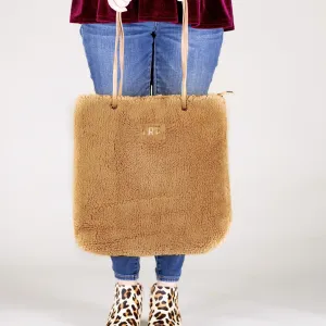 Sherpa Mini Monogram Handbag - Beige