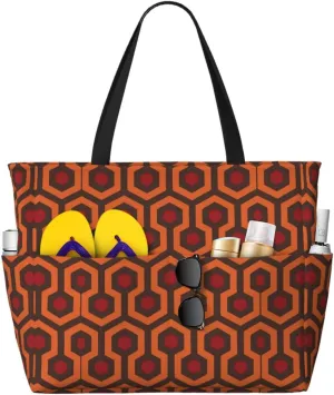 Shining Overlook Print Large Capacity Beach Travel Bag Spacious And Durable Tote For Beach, Travel, And More!