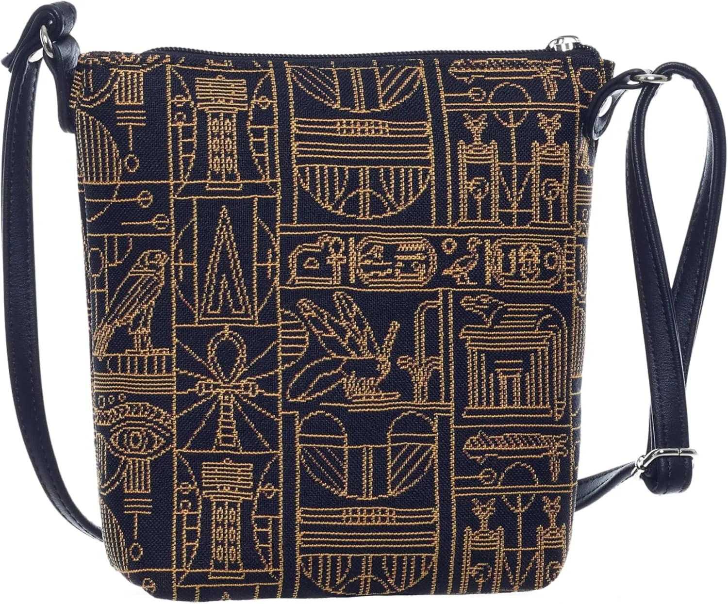 Signare Tapestry Egyptian Design Small Crossbody Bag Sling Purse For Women (SLING-BM-EGYPT)