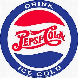 Signs 4 Fun Round Sign | Pepsi – Drink Ice Cold Sign | 12” Diameter | Embossed Aluminum Sign | Made in the USA