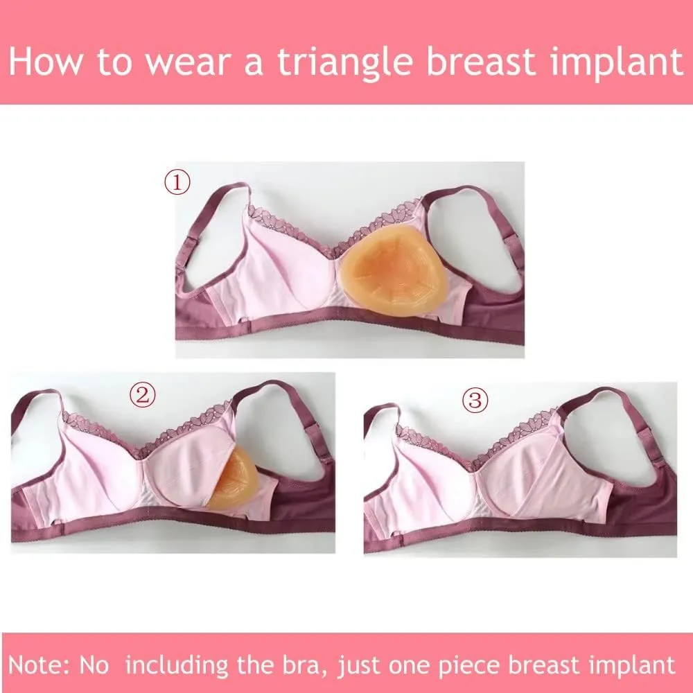 Silicone Breast Form Mastectomy Prosthesis Crossdress Transvestite Bra Enhancer Insert One Piece A B C D Cup