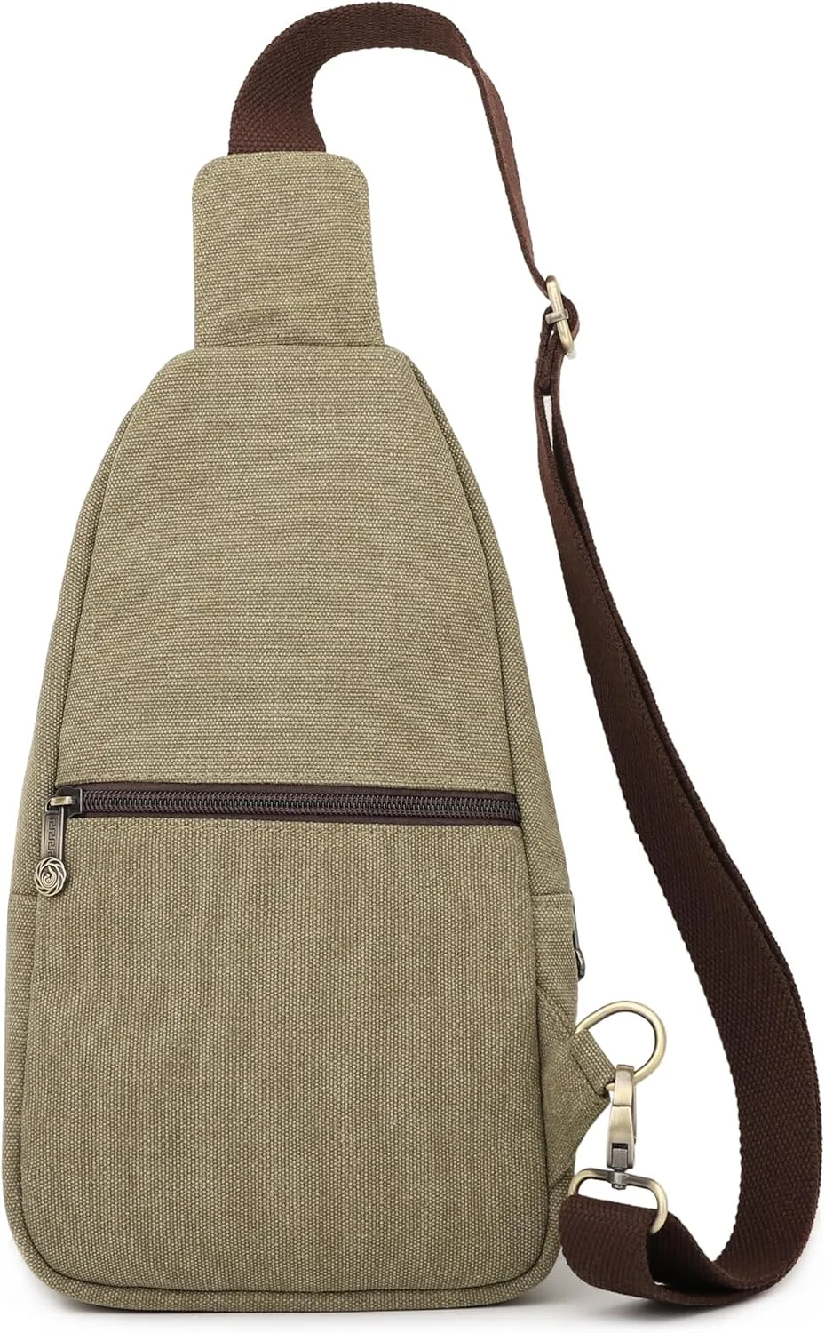 SILKAREA Canvas Sling Bag for Wome Crossbody Purse Small Sling Backpack Purse Travel Hiking Chest Bag Daypack