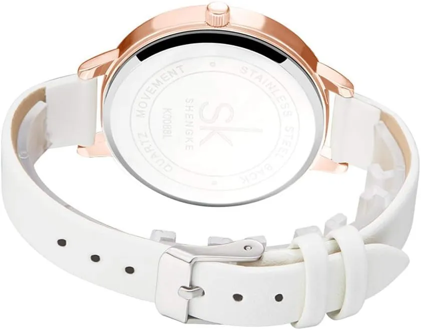 Simplicity Creative Women Watch Genuine Leather Elegant Women Watches Ladies Business Wristwatch