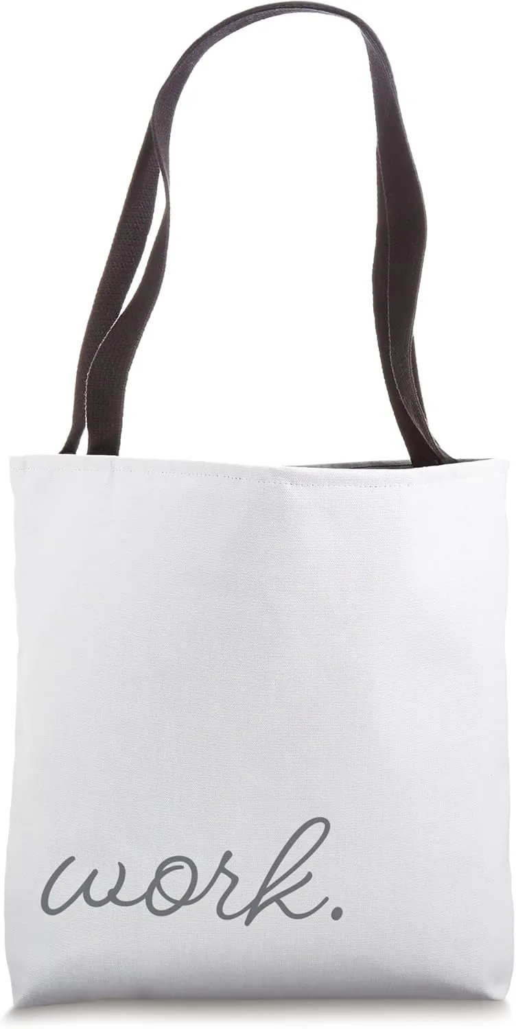 Simplistic, Minimalist Design Work Tote Bag