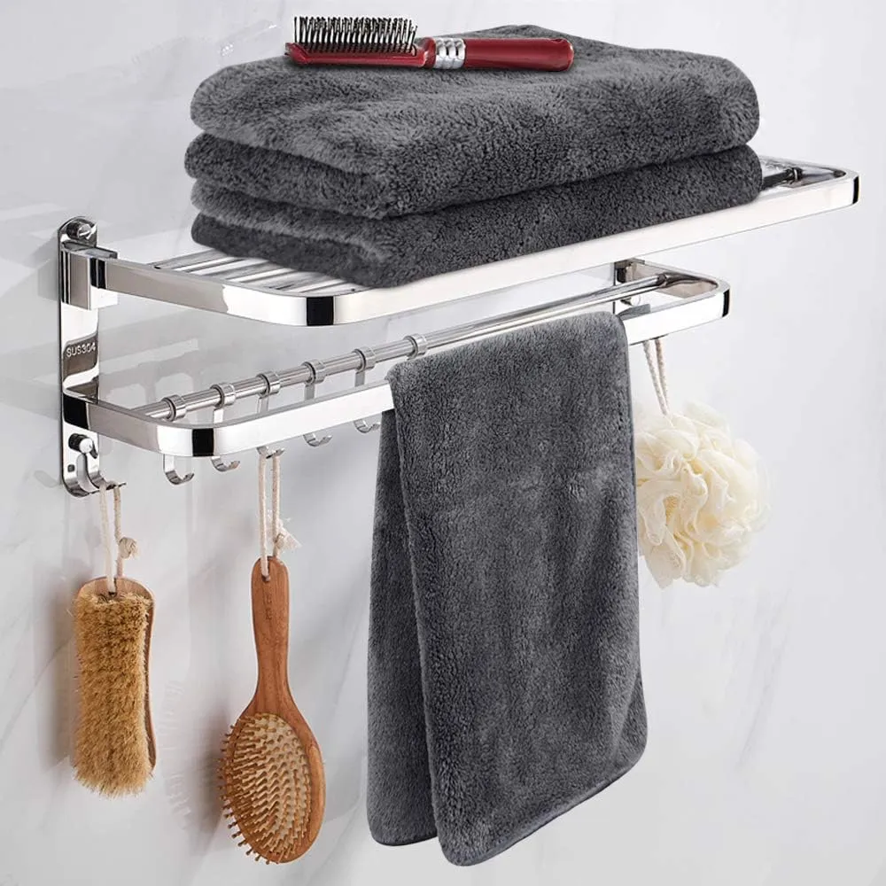 SINLAND Bathroom Hand Towels, 16 x 30 Inch, Super Soft and Absorbent Microfiber Washcloth Face Towels for Bathroom, Kitchen, Spa, Yoga, Gym, Face, Hair, Dishcloth for Any Occasion 3Pack Grey
