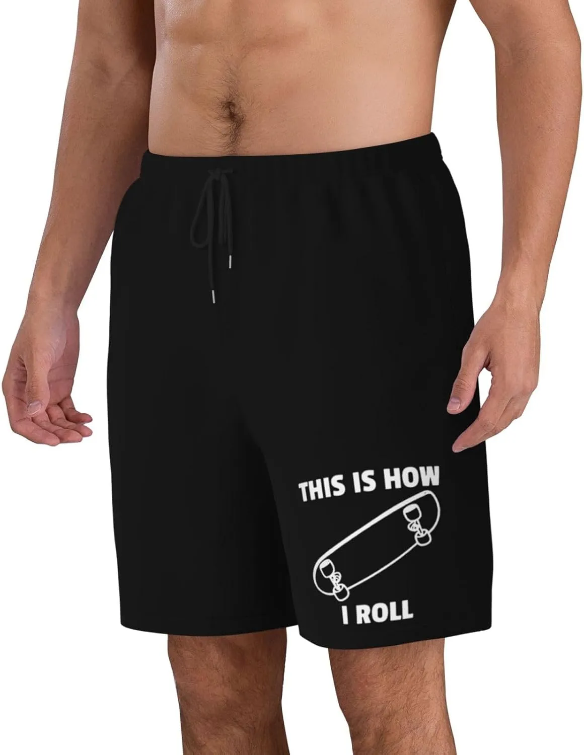 Skateboarding Skateboard Mens Swim Trunks Quick Dry Board Shorts 7" - Hawaii Beach Swimwear