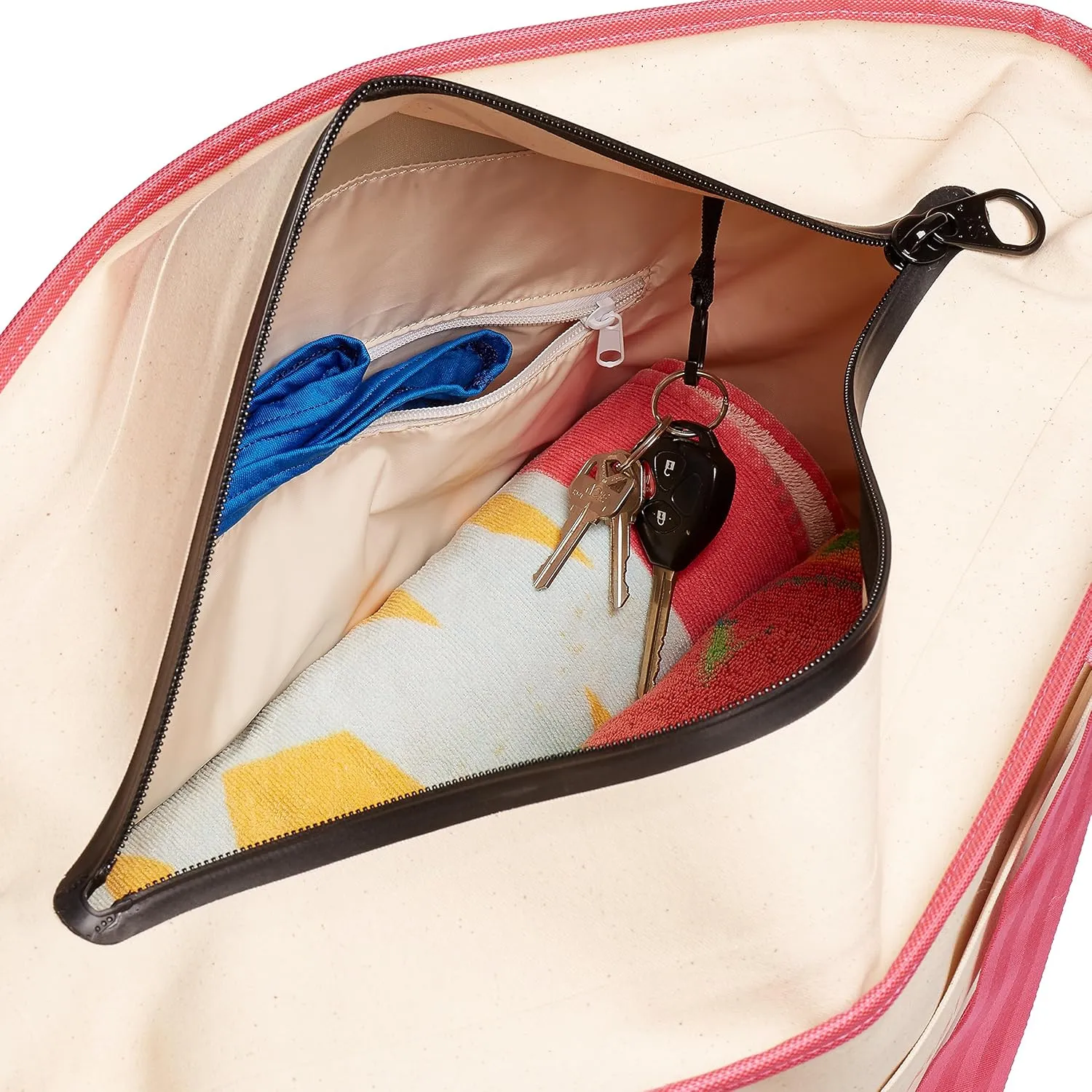 Skog Å Kust ToteSak Waterproof Tote Beach Bag with Airtight Zipper