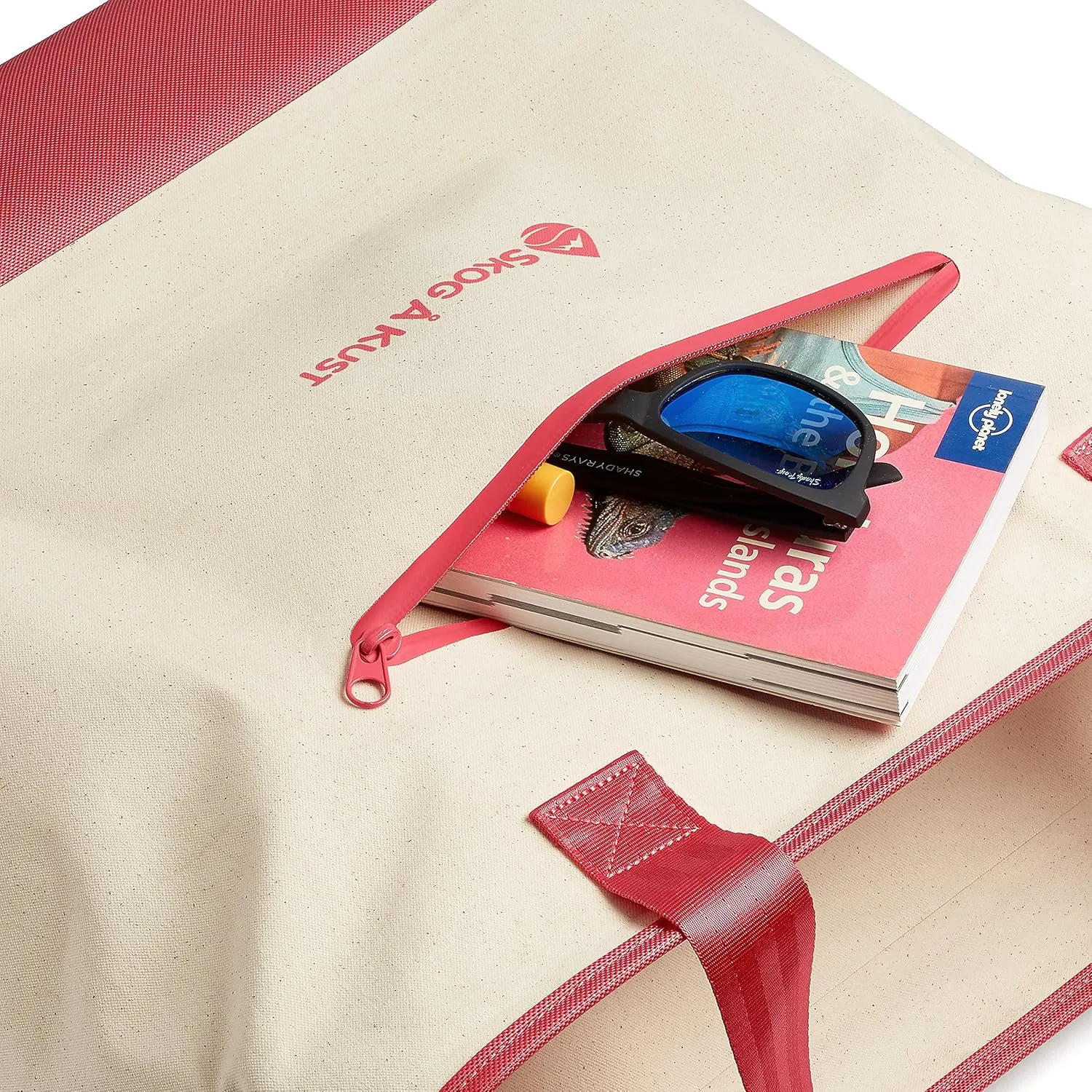 Skog Å Kust ToteSak Waterproof Tote Beach Bag with Airtight Zipper