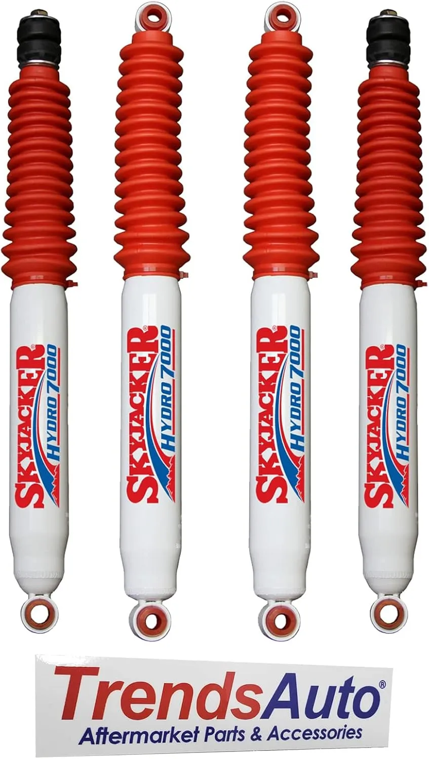 Skyjacker 7000 Series Pair of Front and Rear Hydro Shock Absorbers for 2005-2016 Ford F250 Super Duty F350 Super Duty 4WD with 0-3" Lift | Includes TrendsAuto Decal | H7091 H7060